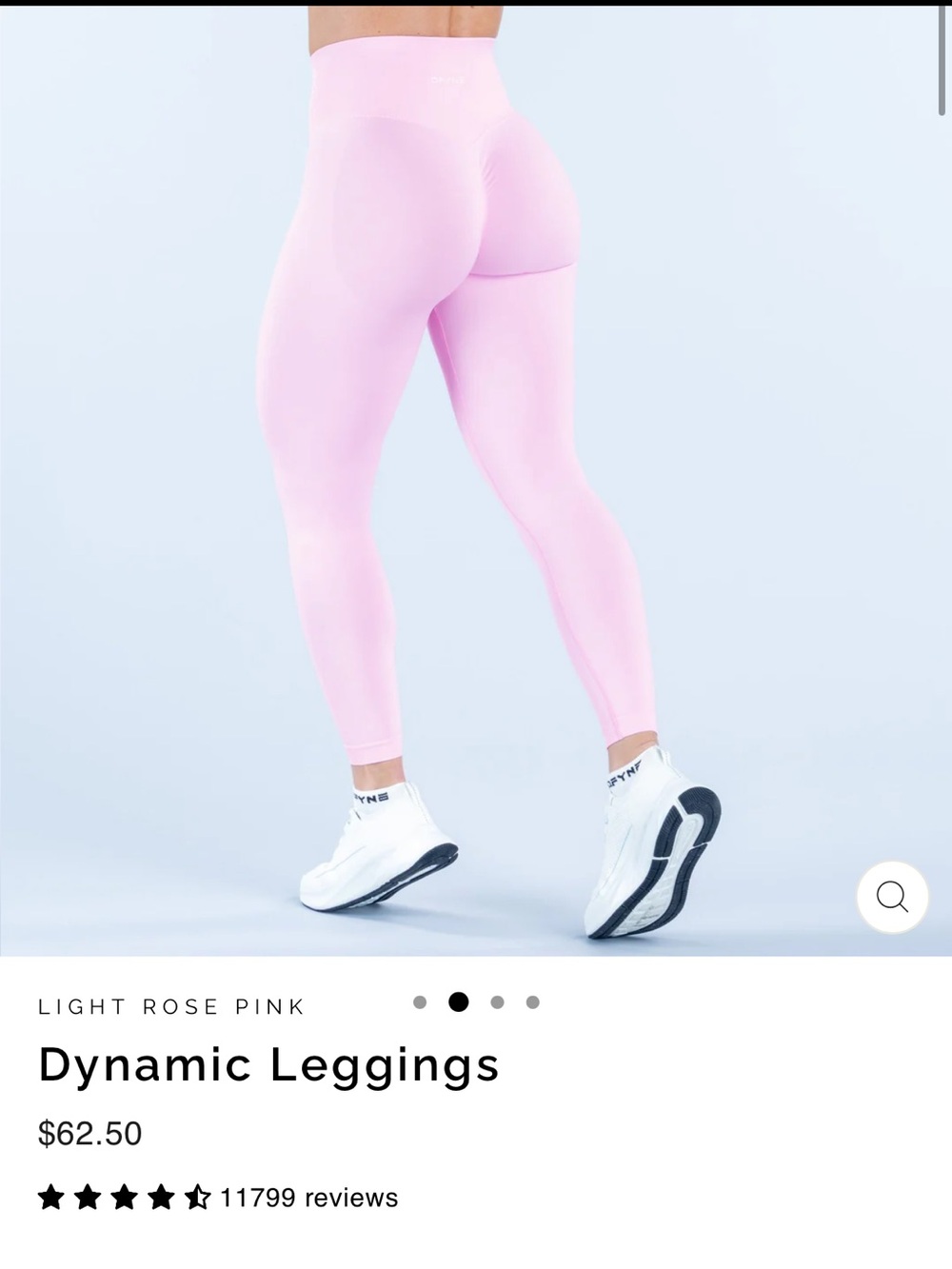 Dynamic Leggings - Light Rose Pink